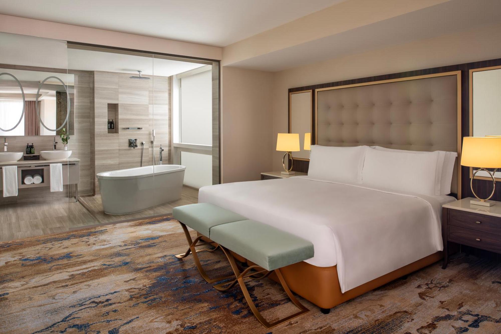 デュシット ドーハ ホテル エクステリア 写真 A bedroom at the hotel
